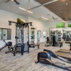 a gym with exercise equipment