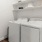 laundry area with shelving